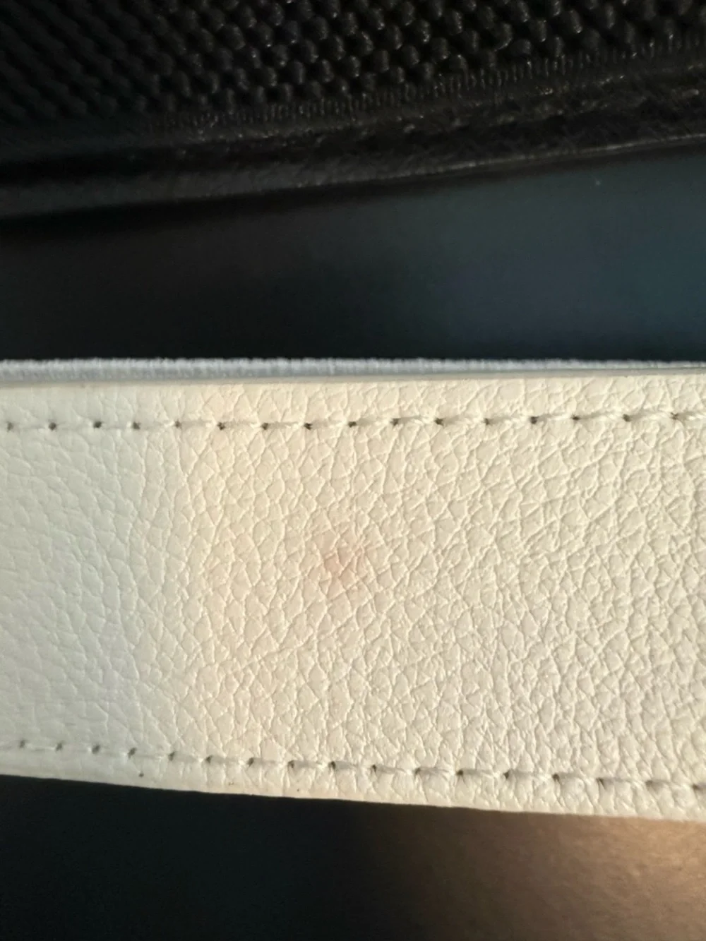 Gold-Link Elastic Waist Belt in White, Brown, and Black